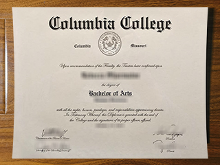 Columbia College diploma