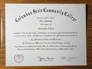 Columbus State Community College diploma