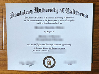 Dominican University of California diploma