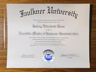 Faulkner University diploma