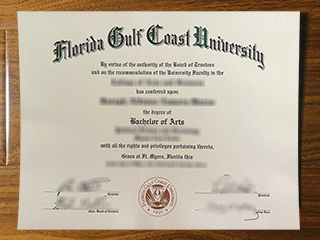 Florida Gulf Coast University diploma