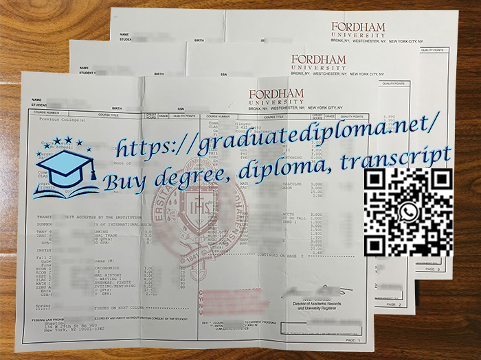 Fordham-University-transcript