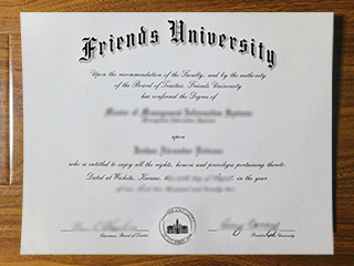 Friends University diploma