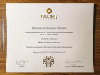 Full Sail University diploma