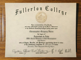 Fullerton College diploma