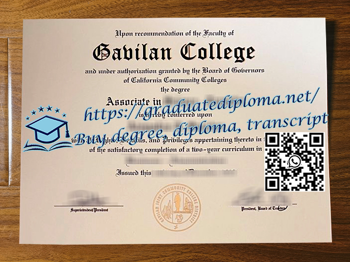 Gavilan College diploma
