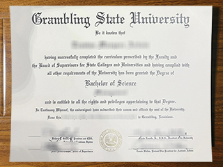 Grambling State University diploma
