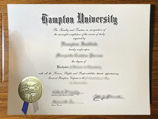 Hampton University diploma