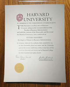 Harvard University degree