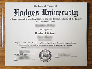 Hodges University diploma
