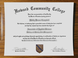 Howard Community College diploma diploma