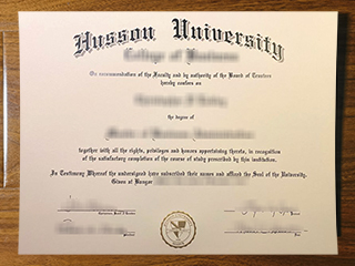 Husson University diploma