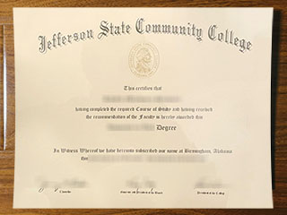Jefferson State Community College diploma