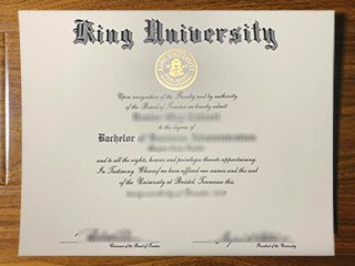 King University diploma