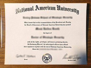 National American University diploma