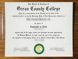 Ocean County College diploma