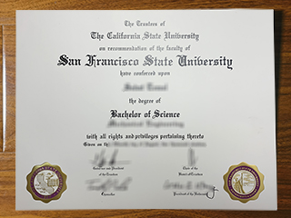San Francisco State University diploma