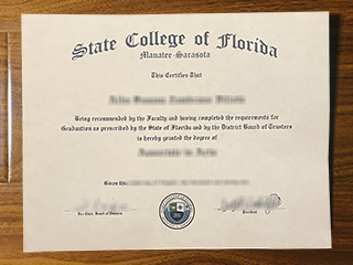 State College of Florida diploma