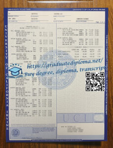 UC Irvine transcript
