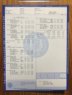 UC Irvine transcript