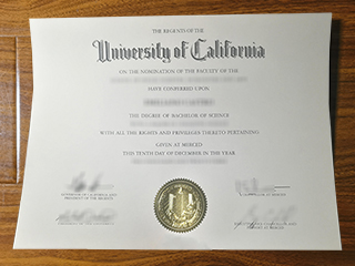 UC Merced diploma