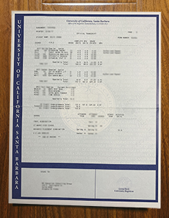 UC Santa Barbara transcript