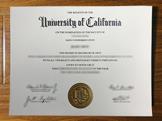 UC Santa Cruz diploma