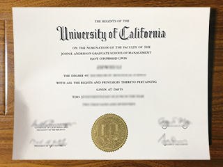 University of California Davis diploma