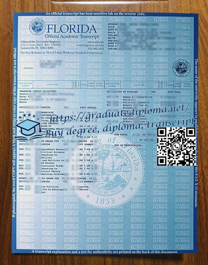 University-of-Florida-transcript