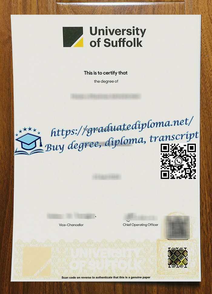 University of Suffolk degree