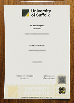 University of Suffolk diploma