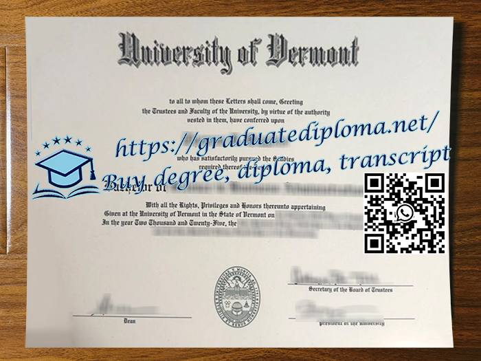 University of Vermont degree