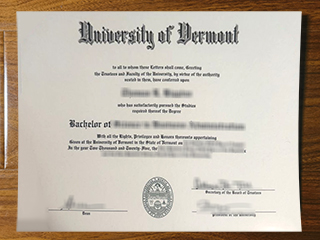 University of Vermont diploma