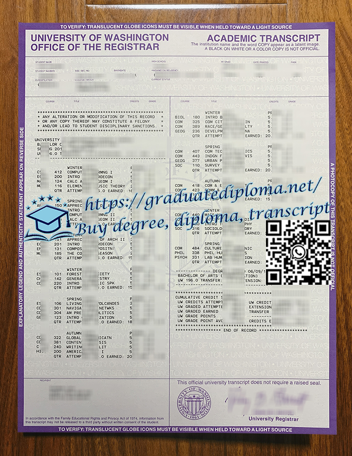 University-of-Washington-transcript