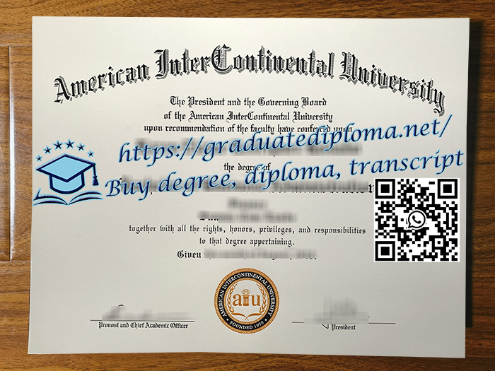 American InterContinental University diploma