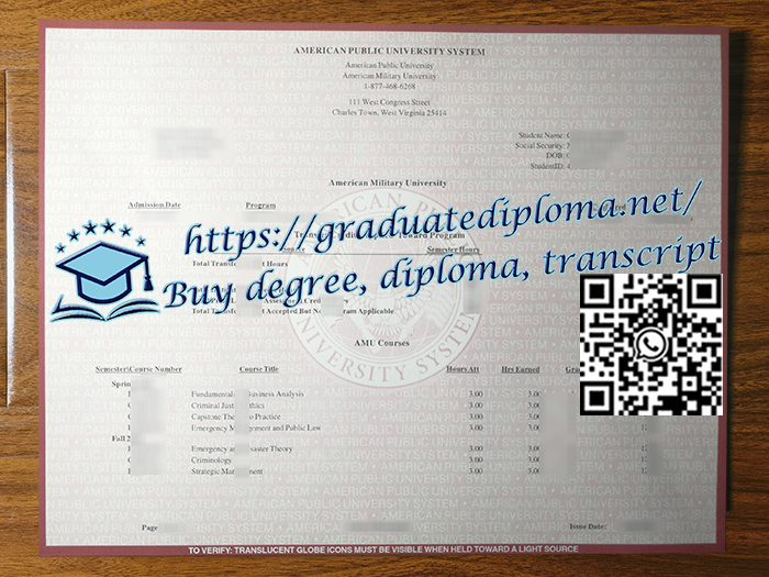 American-Military-University-transcript