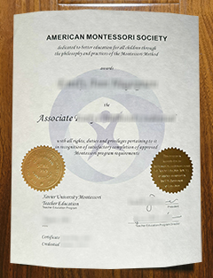 American Montessori Society diploma