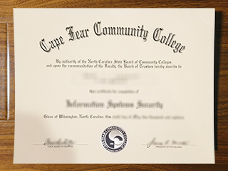 Cape Fear Community College diploma