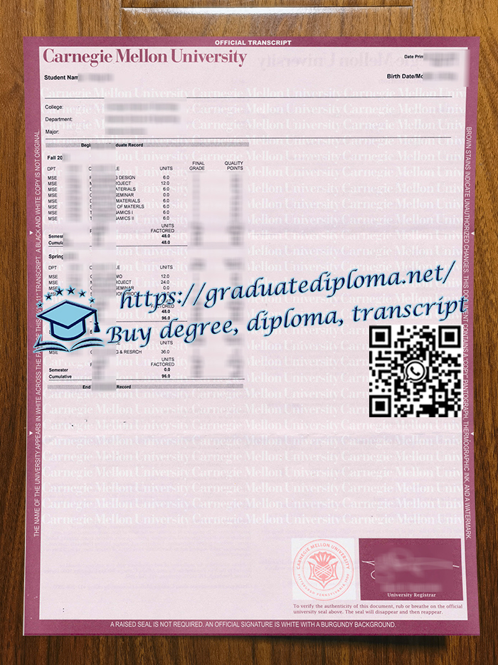 Carnegie-Mellon-University-transcript