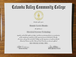 Catawba Valley Community College diploma