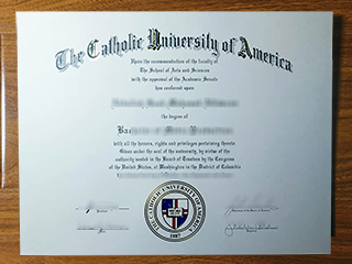 Catholic University of America diploma
