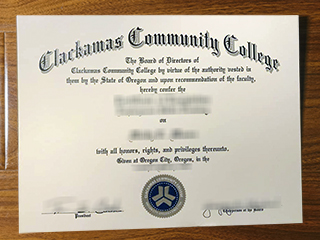 Clackamas Community College diploma
