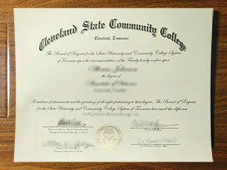 Cleveland State Community College diploma
