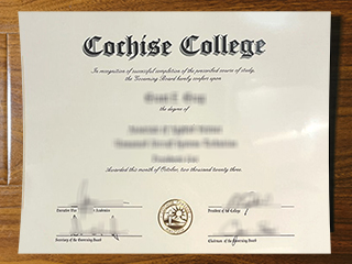 Cochise College diploma