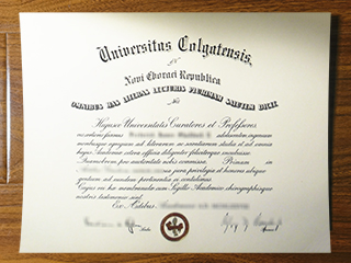 Colgate University diploma