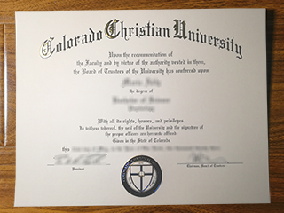 Colorado Christian University diploma