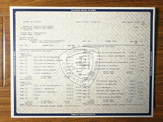 Colorado School of Mines transcript