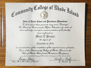 Community College of Rhode Island diploma
