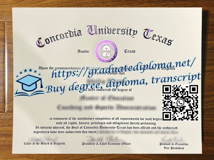 Concordia University Texas degree