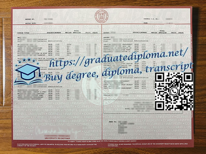 Cornell-University-transcript
